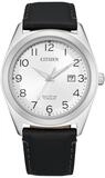 Citizen Solaruhr Citizen Herrenarmbanduhr AW1640-16A Eco-Drive Titan Leder, (1-tlg)