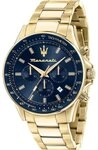 MASERATI Quarzuhr Maserati R8873640008 Sfida Chronograph Herrenuhr 44mm 10ATM MASERATI Quarzuhr Maserati R8873640008 Sfida Chronograph Herrenuhr 44mm 10ATM