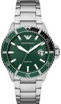 Emporio Armani Quarzuhr Emporio Armani Herren-Uhren Analog Quarz, Taucheruhr