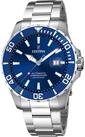 Festina Taucheruhr Automatikuhr F20531/3 &ndash; Blaues Zifferblatt, Edelstahlarmband, 44