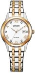 Citizen Solaruhr, FE1246-85A Damen Eco-Drive Solar Armband-Uhr aus Edelstahl mit