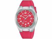 LORUS Quarzuhr RRX81GX9, Armbanduhr, Kinderuhr, ideal auch als Geschenk rot