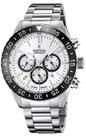 Festina Quarzuhr Festina Armbanduhr F20575/1 Edelstahl schwarz/wei&szlig;