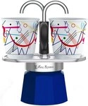 BIALETTI Espressokocher, 0,09l Kaffeekanne, (1 Espressokocher + 2 Espressobecher, 90