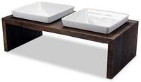 Wolters Napf-Set Futterstation Meshidai Doppelnapf True walnuss
