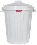 Curver Futterbeh&auml;lter Futtertonne mit Deckel hellgrau grau 45000 ml