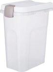 TRIXIE Futterbeh&auml;lter Tonne - transparent-wei&szlig;/wei&szlig; - 15 l/22 &times; 41 &times; 33 cm,