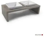 Wolters Napf Meshidai True Doppelnapf grau 26 cm