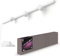 Philips Hue Wandleuchte Perifo Basis-Set White & Color Ambiance 3 Spots Schwarz,