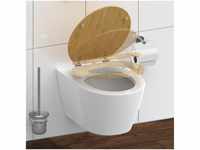 Schütte WC-Sitz Bambus (1-St), bruchsicher und kratzfest, Absenkautomatik,