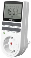 ANSMANN AG Funksteckdose Zeitschaltuhr, Steckdose, digital mit 10 Schaltzeiten, wei&szlig;