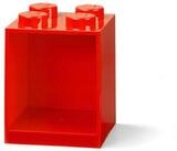 Regal LEGO&reg; B&uuml;cherregal 4 Noppen Rot