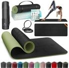 KESSER Yogamatte, Gymnastikmatte + Tragegurt rutschfest TPE Yogamatte gepolstert