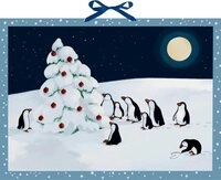 COPPENRATH DIE SPIEGELBURG Adventskalender Wandkalender - Pinguin-Weihnacht