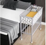 VitaliSpa&reg; Beistellbett Sophie, Grau, 40 x 90 cm 2 Seitenschienen, 1-tlg.