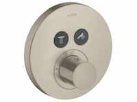 Axor ShowerSelect Thermostat Unterputz rund für 2 Verbraucher Brushed Nickel...