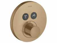 Axor ShowerSelect Thermostat Unterputz rund für 2 Verbraucher Brushed Bronze...
