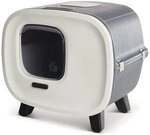 Savic Katzentoilette Luxus Katzentoilette Mira schwarz/wei&szlig;