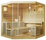Artsauna Sauna Espoo200 Premium, 50 mm, f&uuml;r 5 Personen, Hemlock Holz, Harvia Ofen,