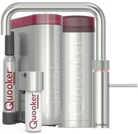 QUOOKER K&uuml;chenarmatur Fusion Square, mit PRO3, CUBE Voll-Edelstahl FNSSST PRO3 CUBE2