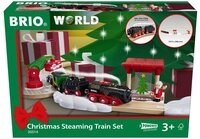 BRIO&reg; Spielzeug-Eisenbahn BRIO&reg; WORLD, Batterie-Dampflok Weihnachts-Set, (Set)