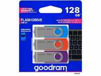 Goodram UTS3 MIX 128GB USB 3.0 3 PACK USB-Stick (USB 3.0, Lesegeschwindigkeit 60