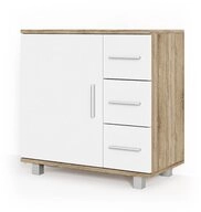 Vicco Waschbeckenunterschrank Ilias, Wei&szlig;/Sonoma, 60 x 60.8 cm (1-St) Drehbar