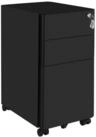 SONGMICS Aktenschrank Rollcontainer, B&uuml;roschrank mit Rollen, Stahl...