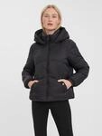 Steppjacke VERO MODA "VMUPPSALA SHORT JACKET", Damen, Gr. XL, schwarz, Web,