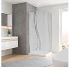Schulte Eckdusche Dreht&uuml;r, BxT: 90x90 cm, Sicherheitsglas, Dekor Liane 190 cm...