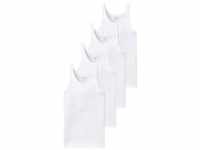 Schiesser Unterhemd 4er Pack Cotton Essentials Feinripp (Spar-Set