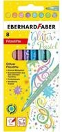 Eberhard Faber Filzstift Fasermaler Glitzer Pastel 8er-Sc. EFA 551009