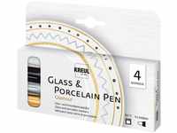 Kreul Lackmarker Glass & Porcelain Pen - Glamour, 4er-Set