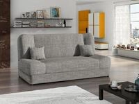MIRJAN24 Schlafsofa Jonas, mit Bettkasten und Schlaffunktion, zwei Kissen,