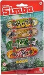 SIMBA Fingerskateboard Simba Spielzeug Spielwelt Finger Skateboard 4er Set 103306084