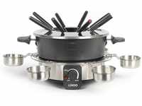 LIVOO Raclette und Fondue-Set DOC264 Elektrisches Fondue-Set, 1000 W