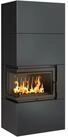 Kratki Kaminbaus&auml;tze Kaminofen Simple Box Komplettset links schwarz BImSchV 2, 8 kW,