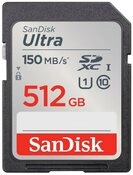 Sandisk SDXC Ultra 512GB (Class 10/UHS-I/150MB/s) Speicherkarte (512 GB, UHS-I...
