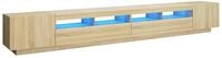 vidaXL TV-Schrank NA Lowboard Medienboard TV- Schrank TV-Wandschrank mit LED...