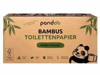 pandoo Toilettenpapier Bambus Toilettenpapier 3-lagig, 100% Bambus, Plastikfreie