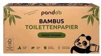 pandoo Toilettenpapier Bambus Toilettenpapier 3-lagig, 100% Bambus, Plastikfreie