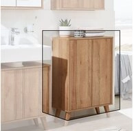 FACKELMANN Midischrank Finn Doppel-Midischrank 60cm - Ast-Eiche