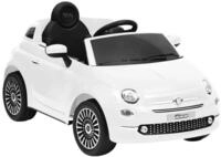 vidaXL Tretfahrzeug Kinder-Elektroauto Fiat 500 Wei&szlig;