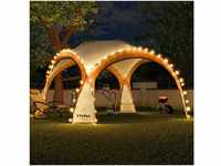 Swing&Harmonie Faltpavillon LED Event Pavillon 3,6 x 3,6m DomeShelter Garten...