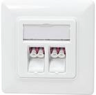 LogiLink Montagedose LOGILINK LWL-Anschlussdose NK4024, 2 LC-Duplex Adapter,