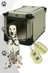 MAELSON Hunde-Transportbox Soft Kennel faltbare Hundebox / Tier Transportbox Beige