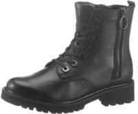 Schn&uuml;rstiefelette REMONTE, Damen, Gr. 43, schwarz, Leder, unifarben, Schuhe