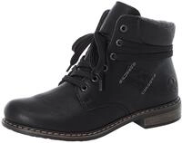 Schn&uuml;rstiefelette RIEKER, Damen, Gr. 40, schwarz, Filz, Lederimitat,