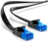 deleyCON deleyCON 30m CAT6 flaches Patchkabel Flachkabel Netzwerkkabel LAN LAN-Kabel