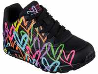 Skechers UNO - HIGHLIGHT LOVE Sneaker mit Herzchen-Print, Freizeitschuh, Halbschuh,